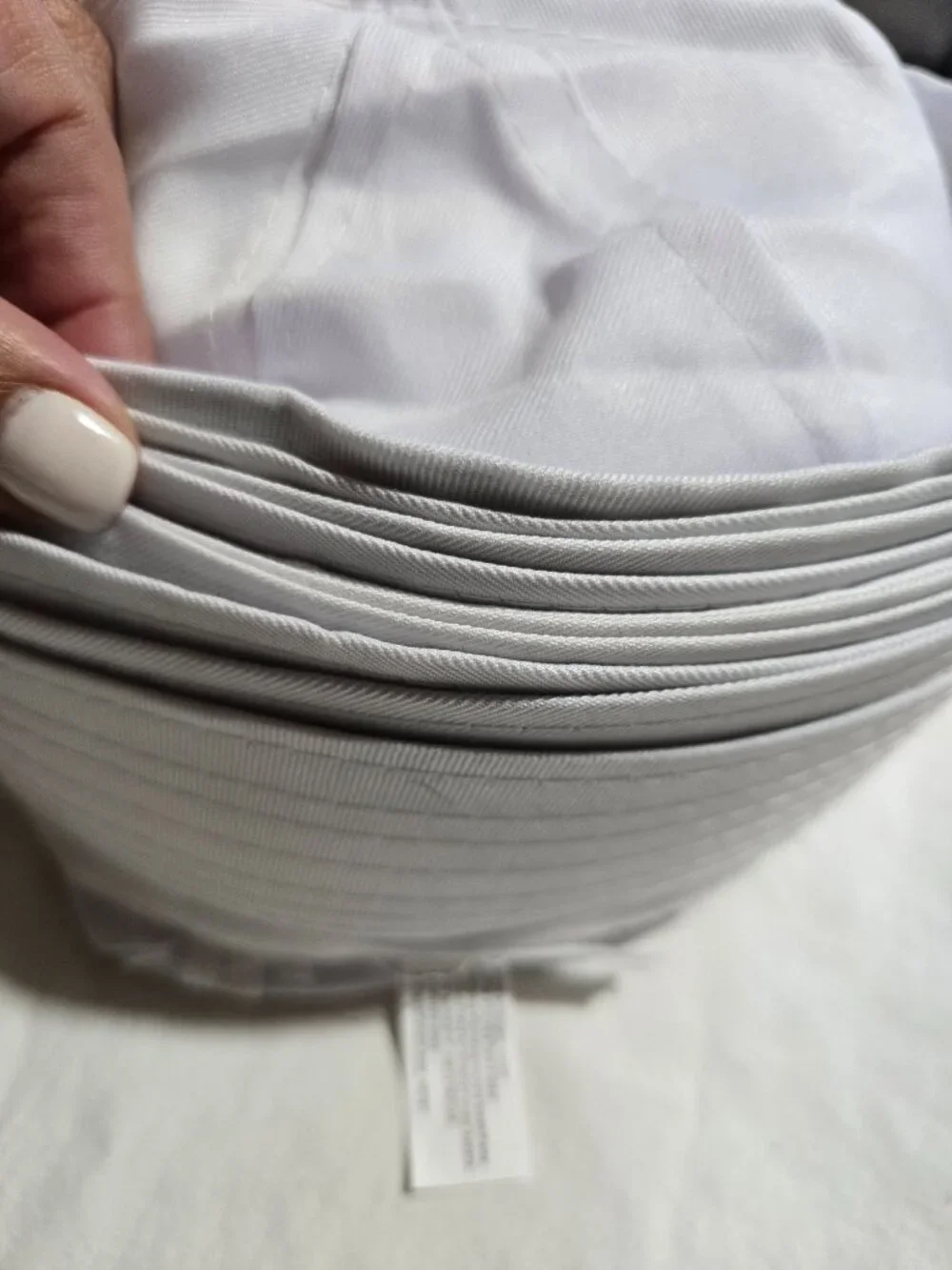 10-Pack White Sailor Caps - Costume Party Hats - 100% Polyester - NWT